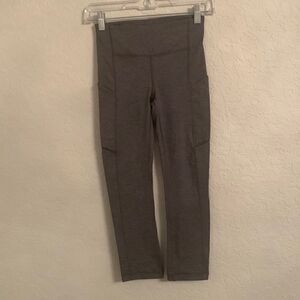 Lululemon Cropped Gray Leggings Size 2